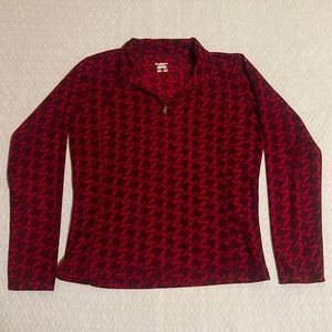 Columbia red colour patterned sweater, size Small